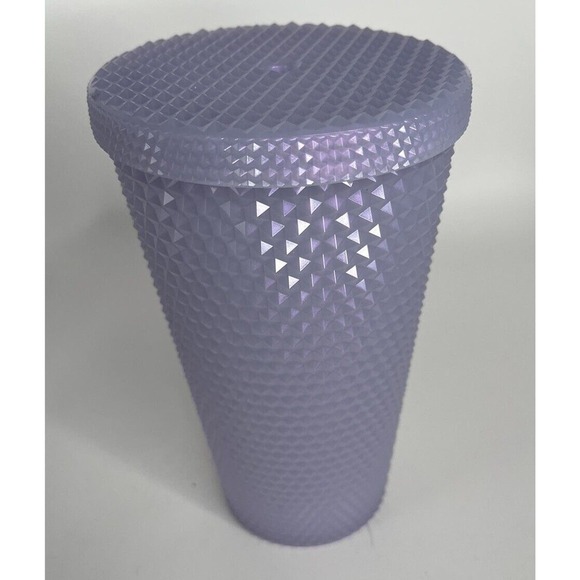 Starbucks Winter 2021 Icy Lilac Studded Bling 16 Oz Tumbler Cup NO Straw NWOT - Picture 4 of 4